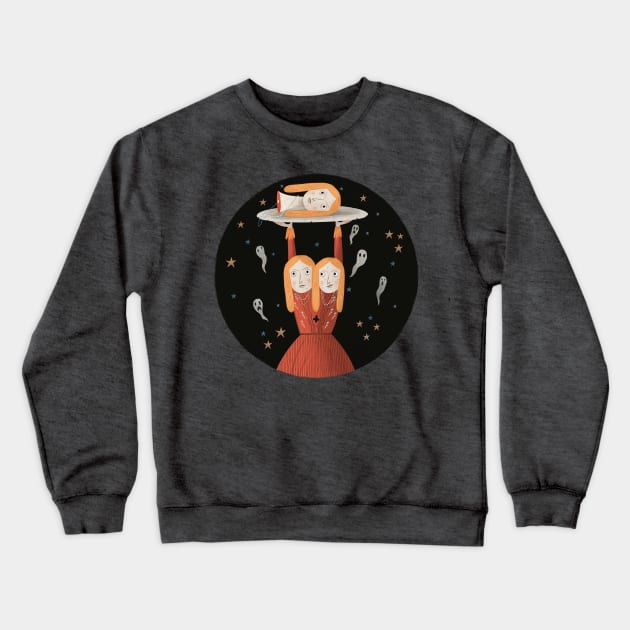 Freak Twins Crewneck Sweatshirt by Luis San Vicente 